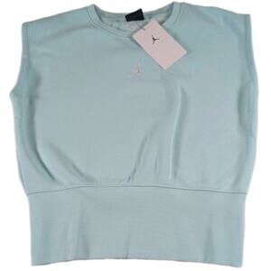 Jordan Girls Size XL Brooklyn Fleece Sleeveless Vest Sweatshirt Light Dew